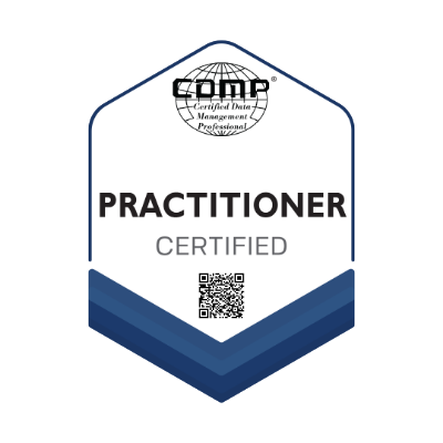 شارة اعتماد CDMP Practitioner من DAMA